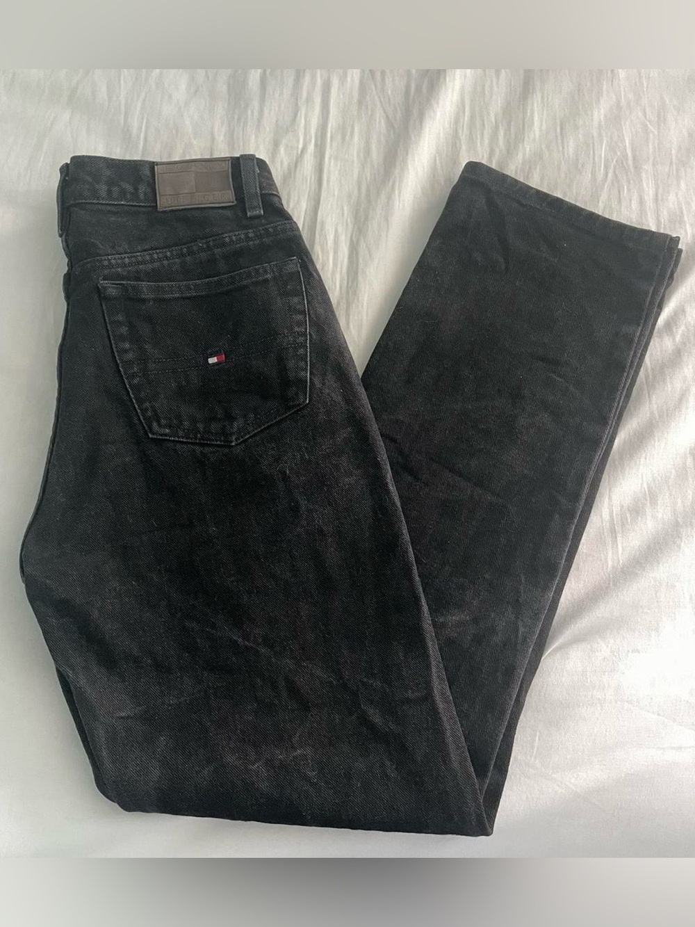 Tommy Hilfiger Black Straight Leg Jeans